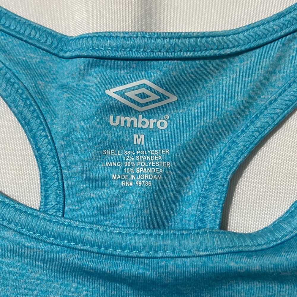 Umbro Sports Bra Teal Size Medium - Picture 2 of 3